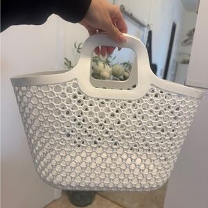 White Portable Waterproof Caddy Basket